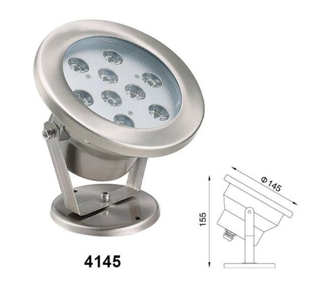145x155mm 수면하에 있는 스폿 라이트, 9W 저전압 수면하에 있는 LED 라이트