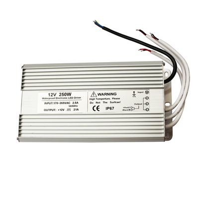 오래가는 120V 220V 방수 주도하는 전원 공급기 IP67 알루미늄 플라스틱 물질